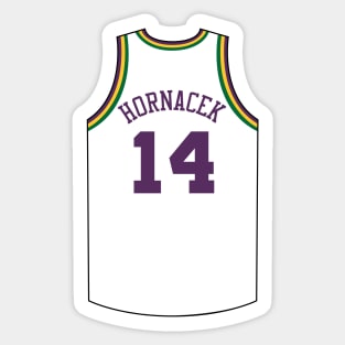 Jeff Hornacek Utah Jersey Qiangy Sticker